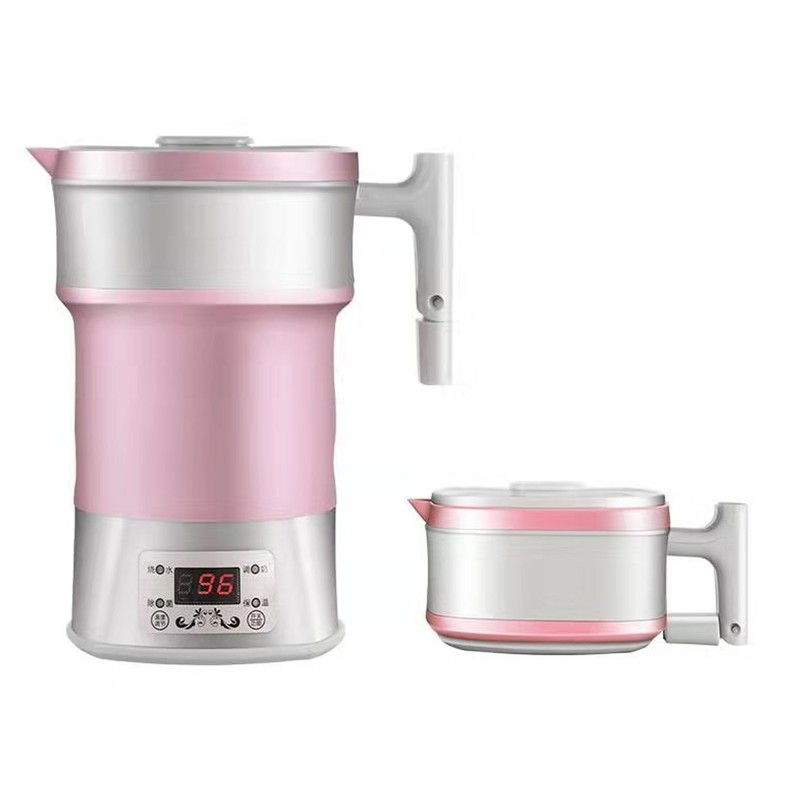 ‑ Foldable Electric Kettle 800W Silicone Portable Collapsible Thermostatic Control