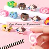 BUSHIBU Cute Pencils for Kids, Fun Pencil with Erasers Toppers,