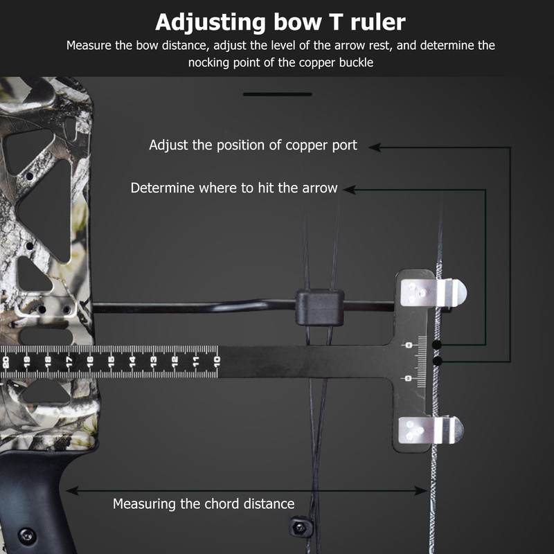 Bow String Nocking Points Pliers Set T Ruler Nocking Buckle