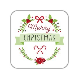 Merry Christmas Stickers, Labels for Party Favors, Custom Gift Tags, Choice of Pack Size