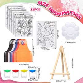 Sherr 140 Pcs 20 Set Pre Drawn Canvas Kit for Painting Craft Sip and Paint Kit for Adults Pre Printed Canvas Painting Favor for Virtual DIY Birthday Gifts Adult's Date Party(Motivational)