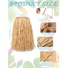 Giegxin Natural Raffia Grass Skirts Tropical Luau Hula Skirt for