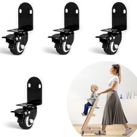 STFALI 4 Wheel Accessories with Safety Locks for Tripp Trapp High Chair, 360° Rotatable Makes the Tripp Trapp Chair Mobile Increases the Comfort of the High Chair, Make Moving Easy