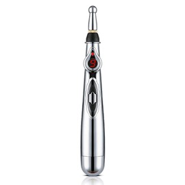 Electronic Accupuncture Pen Relieve Fatigue Reduce Pain 5 Heads 9 Levels Promote Circulation Microcurrent Meridians Pen