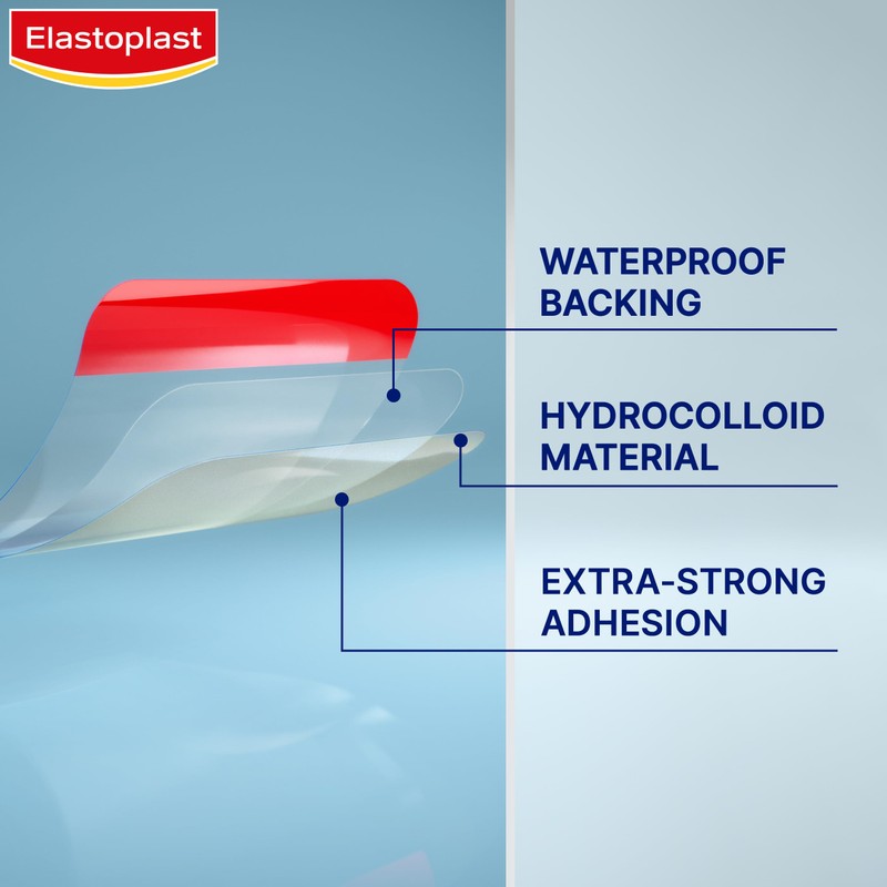 Elastoplast Second Skin Protection Hydrocolloid Patches, Ultra Thin and Flexible