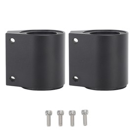 2pcs 1in High Temp Exhaust Clamp Aluminum Butt Joint Exhaust Band Clamp for Banshee 1987 to 2006 Black