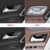 Riloer Car Accessories Carbon Fibre Chrome Interior Door Handle Shell
