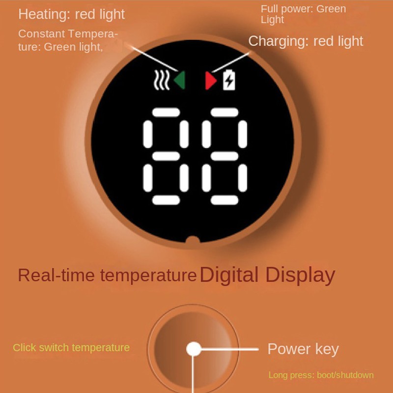 USB Milk Water Warmer 6 Level Temperature 6000mAH USB Charging