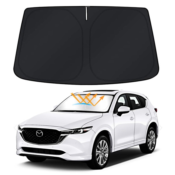 (2024 Thick 5-Layer Construction) Mazda CX-5 Front Sun Shade KFEP