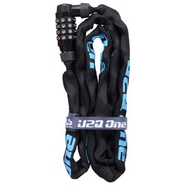 MagicOne U2Q123CHBLK U2Q ONE 123 Combination Chain Lock, 0.2 x 47.2 inches (4 x 1200 mm), Black