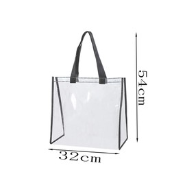 Changyeah Clear Bag,2 Pack Clear Tote Bag,Clear Tote Bag,Sports Games and Concerts,for Women and Men, Waterproof Bag for Concerts, Sports Games, School, Work