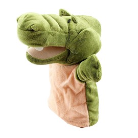 ZXUY Hand Puppet Friends Animal Hand Puppets with Movable Open Mouth&Arm (GR Crocodile)