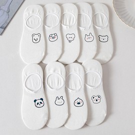 Lucky Box Pure Cotton Women's Summer Fashion Socks Random 10 Pairs Ankle Middle Neck Fake Socks See-through / 럭키박스 순면 여성 여름 패션 양말 랜덤 10켤레 발목 중목 페이크 삭스 시스루