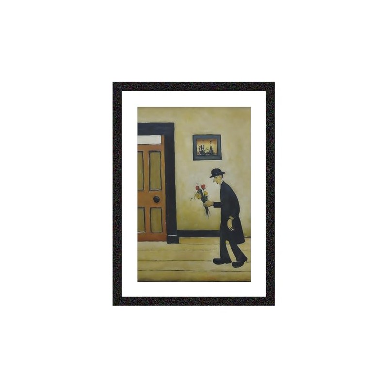 Greetingles Lowry-Style Framed Print. Beautiful Black Ash Frame. Various Designs
