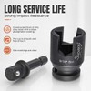 1/2” Drive Multi-Purpose Lineman Socket,with 1/4 Hex Shank,9/16" Slot