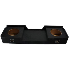 American Sound Connection Compatible with Chevy Silverado or GMC Sierra Full Size Extended Cab Truck 1999-2006 Dual 10" Subwoofer Sub Box Speaker Enclosure
