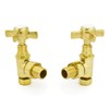 Hot Flow | Bayou Cross-Head Traditional Manual Radiator Valves (Pair)