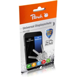 Peach PA109/DE TÜV/1 Set for Up to 10 Devices for All Smartphones, Tablets and Smart Watches Anti-Radiation, Protects from Scratches and Much More