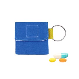 3 Pack Keychain Pill Holder Mini Waterproof Pill Container Organizer Travel Portable Small Pill Pouch Bag for Outdoor Camping Traveling