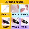 Mafab 3pzs Pegamento Tips Uñas Postizas Uñas Press On Transparente