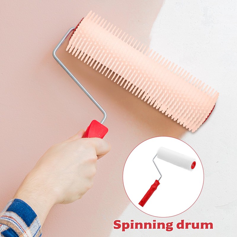 BieMian Spiked Roller Self Levelling Tools, 230mm Spiked Roller with