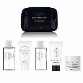 Lapcos Luxe Travel Kit. Essential 5-item cleansing and moisturizing portable travel kit