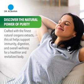 Dr. Robaina Dr. Robaina 100% Pure Organic Oregano Oil – High Carvacrol 87%, Immune & Digestive Support – Cold-Pressed, Vegan – Subsp. Hirtum from Greece