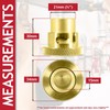 SPARES2GO Cooker Hose Blanking Plug 1/2" BS669 Standard Brass Bayonet