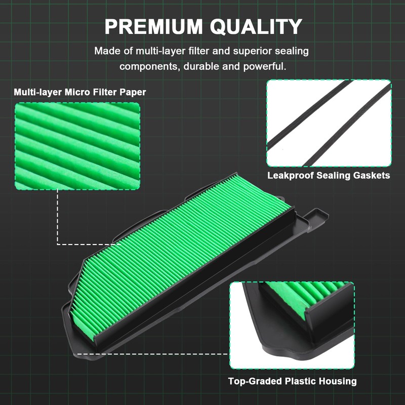 17215-HL4-A02 Honda Pioneer Air Filter Replacement for 2016 2017 2018