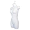 DisplayTown Black & White Female Mannequin Hip Long Hollow Back