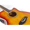 Oscar Schmidt OA10CE Mini Auditorium Acoustic-Electric Cutaway Guitar - Spalted
