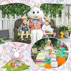 Easter Headband, Easter Chick Headbands Cute Hen’s Egg Boppers Felt Hairbands EasterCostume Photo Booth Props Colorful EasterParty Decorations Favors for Women (Multiple colors, Adjustable)