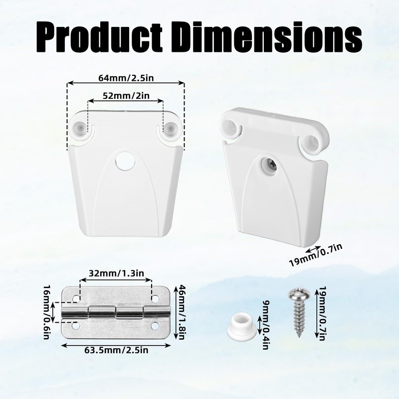 Cooler Hinge and Latch Replacement Parts for Igloo
