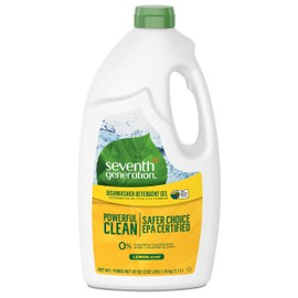 Seventh Generation Dishwasher Detergent Gel, Lemon Scent, 42 Ounce Bottle