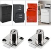 GZGXKJ 2 Set White Cabinet Drawer Lock,Drawer Lock Letter Box