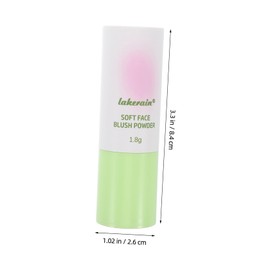 Ipetboom Matte Blush Stick Natural Moisturizing Sponge Tip for Cheeks Lips Long Lasting Compact