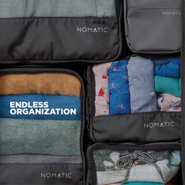 NOMATIC Packing Cubes, Compression Luggage Organizers for Carry-On, Suitcases, Travel Bags, Small V2