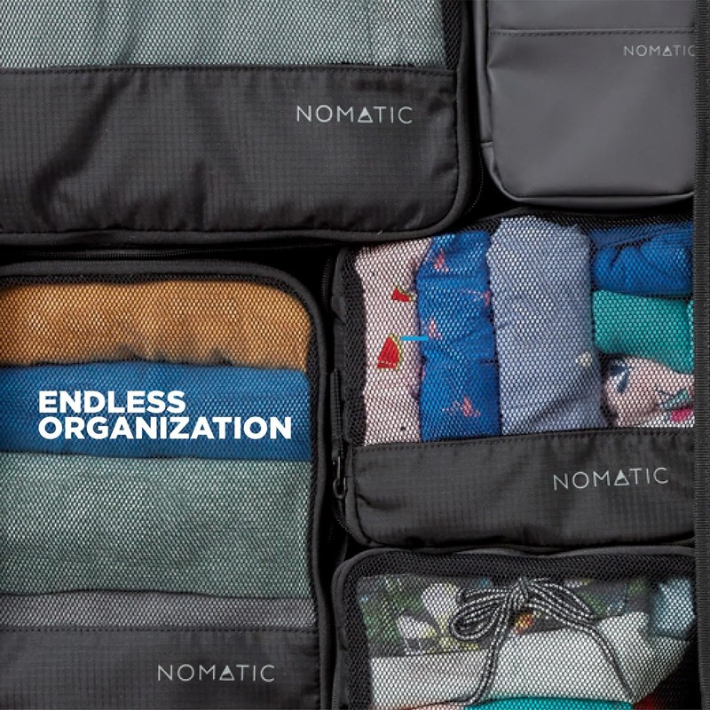 NOMATIC Packing Cubes, Compression Luggage Organizers for Carry-On, Suitcases, Travel