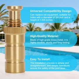 20 Brass Pool Cover Anchors for Concrete and Paved Surfaces Universal Size
