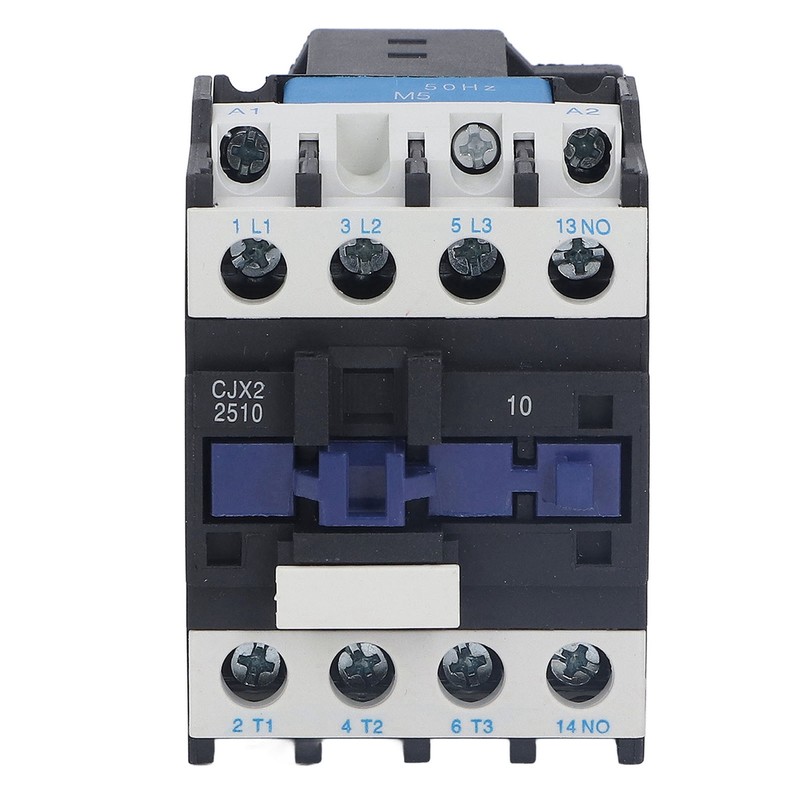 25A Power Contactor Normally Open Electric AC Contactor Silver Alloy