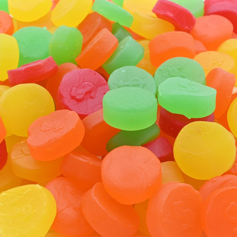 Candy Retailer Assorted Fruit JuJu Candy Coins 1 Lb.