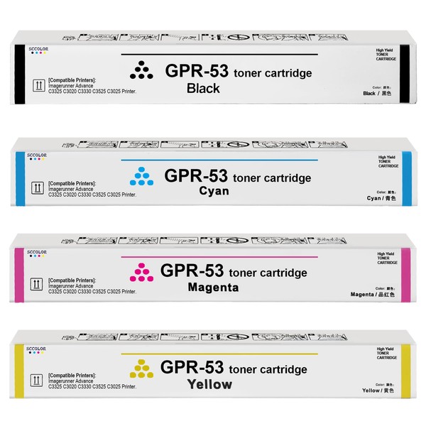 GPR-53 GPR53 Toner Cartridge High Capacity Black Cyan Yellow Magenta
