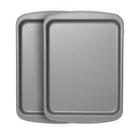 Ovenstuff Set of 2 Nonstick Mini Cookie Pans, 8.5" x 6.5", Gray, HG256-AZ
