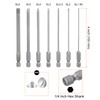HARFINGTON 7pcs Slotted Screwdriver Bit Set SL1.6/SL2.0/SL2.5/SL3.0/SL4.0/SL5.0/SL6.0 S2 Steel 1/4"