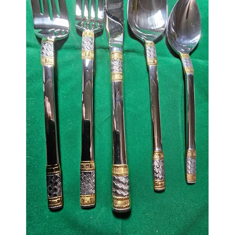 Wallace Gold Accent Corsica 18/10 stainless steel 20 pcs set