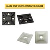 Kable Kontrol Zip Tie Mounts, 1” Sq, Black, 100 Pcs,
