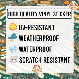 (3Pcs) One Book Leads to Another Clear Sticker Reading Lover Nerd Book Addict Bookish Decal Waterproof Vinyl Stickers Adult for Laptop Kindle Tumbler Water Bottle Mug Phone Notebook - Size 3”x2.8”