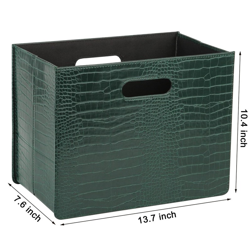 HofferRuffer Magazine Basket Holder, Foldable Magazine Rack, Document File Holder