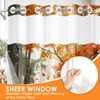Culudea No Hook Shower Curtain with Snap in Liner 71x74