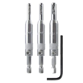 Make it Snappy Set of 3 Snappy Tools Hinge Bits - 5/64", 7/64", 9/64" Spring Loaded Self Centering. Made In The USA.